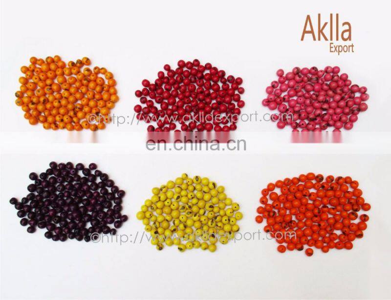 Acai Seeds. Natural and Organic Beads with Eco friendly Dyes