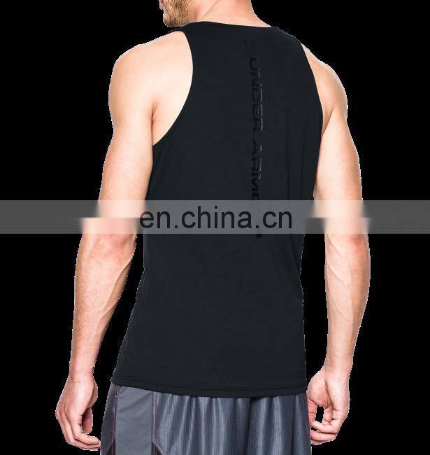 Factory Slimfit blank gym singlets for men