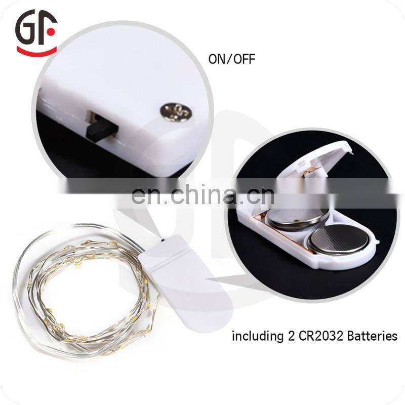 Weedding Decor Battery Case Star Shaped Copper String Lights