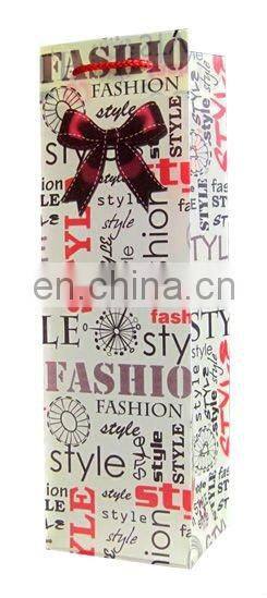 Elegant design printed plastic wine packaging bag
