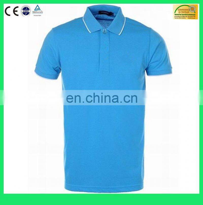 2015 New Mens Short Sleeve Pique Collar Polo Shirt/Polo T-Shirt 100% Cotton(6 Years Alibaba Service)