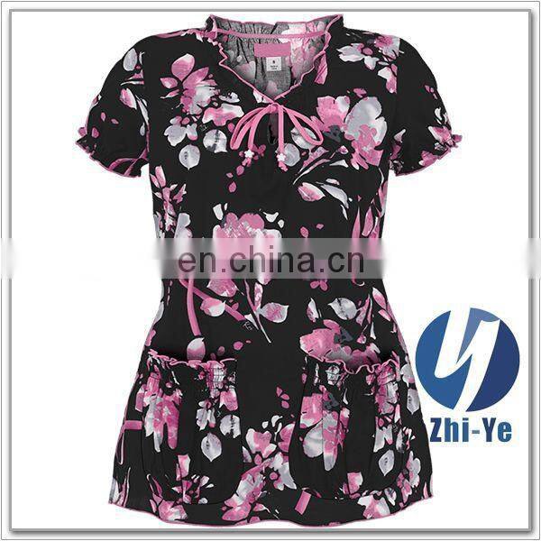 nurse scrub tops junior fit hospital uniform fashion