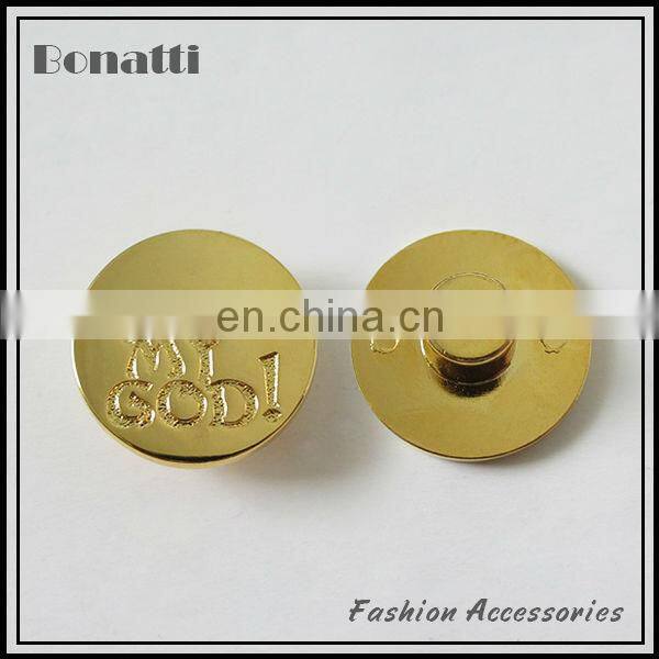 metal jeans button with custom logo