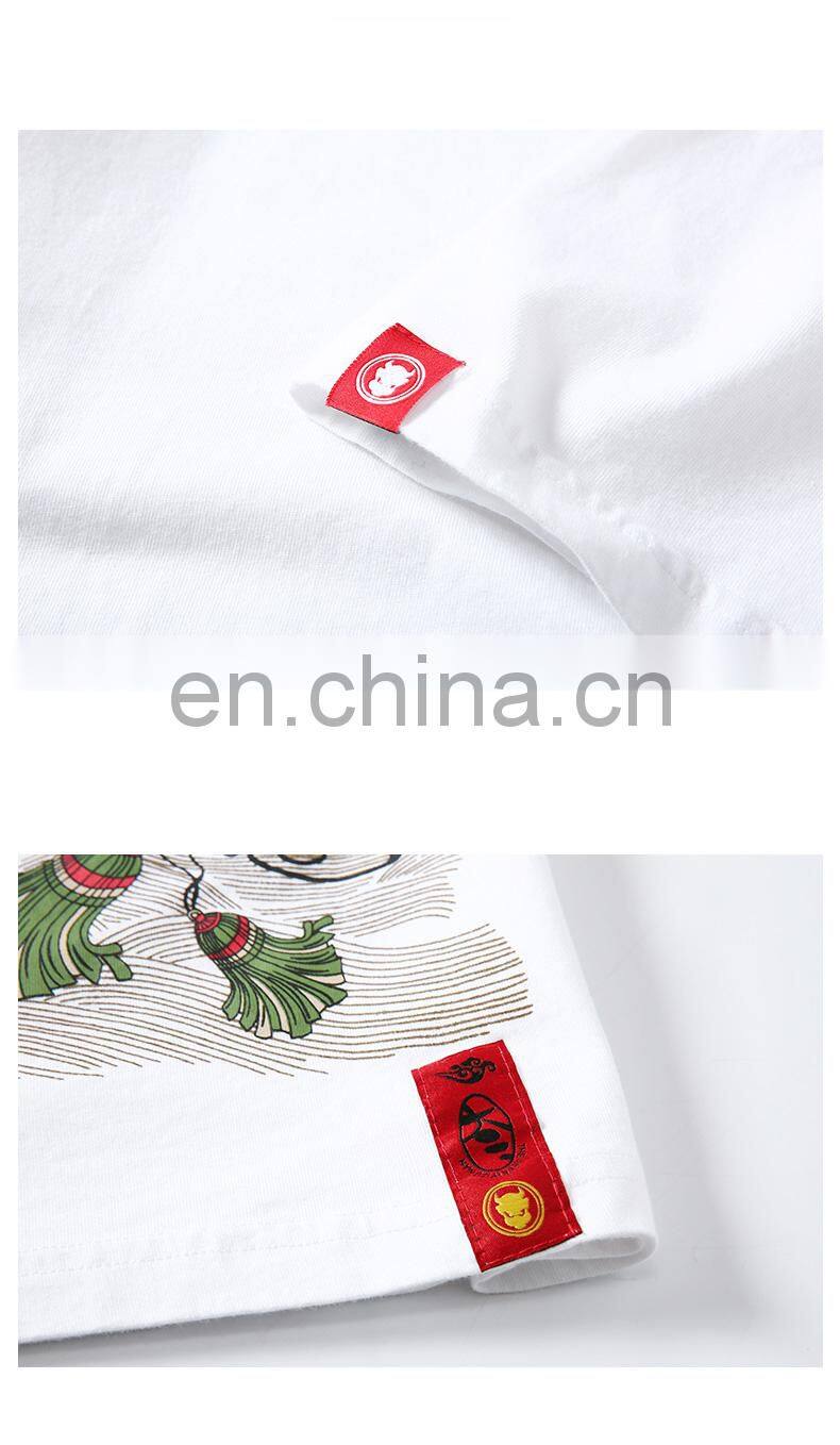 Latest Stretchy 95% Cotton, 5% Elastane Custom T Shirts Printing Crewneck Cotton Mens T-Shirt With Unique Patterns