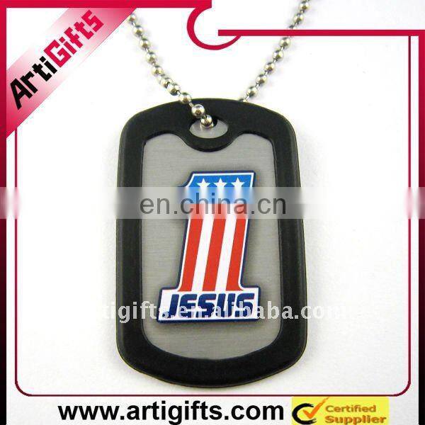 Fashion metal dog tags necklace for men