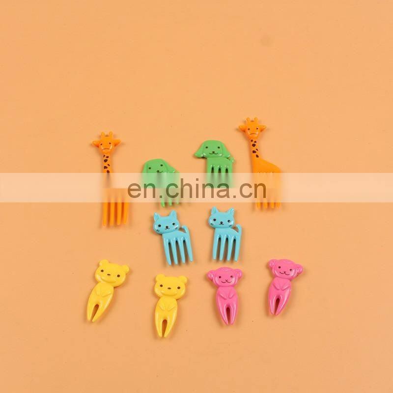 Pack Colorful Plastic animal Shape Food Fruit Fork Picks