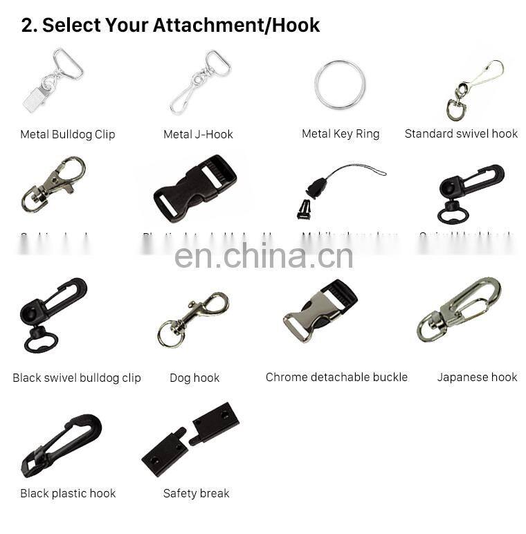 Popular custom short lanyard cheap printed key lanyards