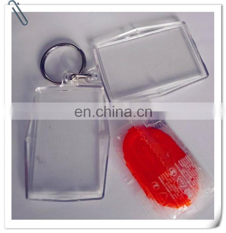 strange promotion plastic key chain to hold condom