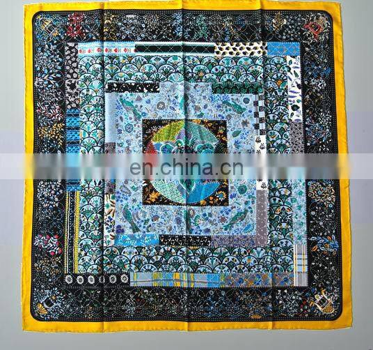custom silk scarf 90*90