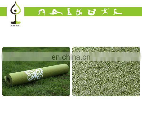 High Quality Fitness Mat Custom Printing Design Pro Cheap Double Colors Promotional PVC Yoga Mats