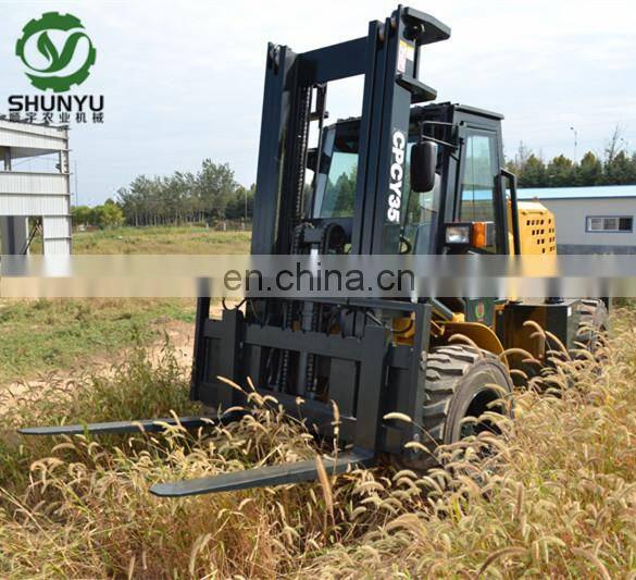 W35 model 5 ton Rough terrain Articulated forklift