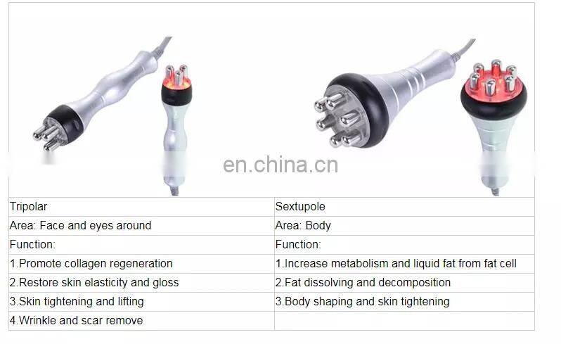 2 In 1 RF Biopolar Skin Tightening Beauty Machine for Skin Lifting Wrinkle Removal Anti-aging Device