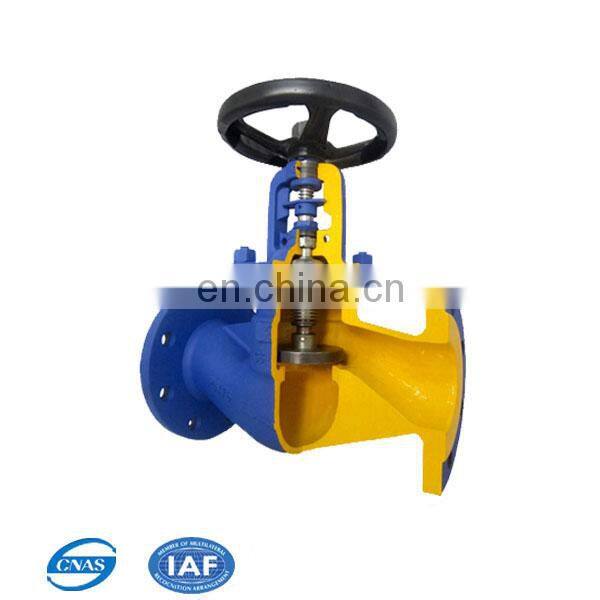 WCB bellow seal globe valve made in china