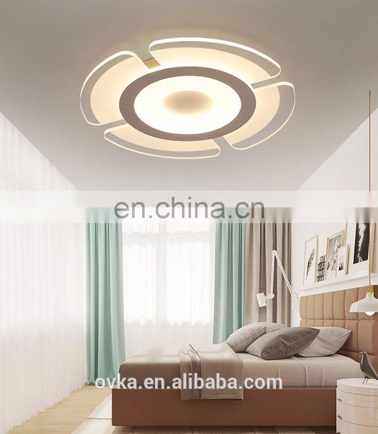 Creative acrylic round living room led ceiling light