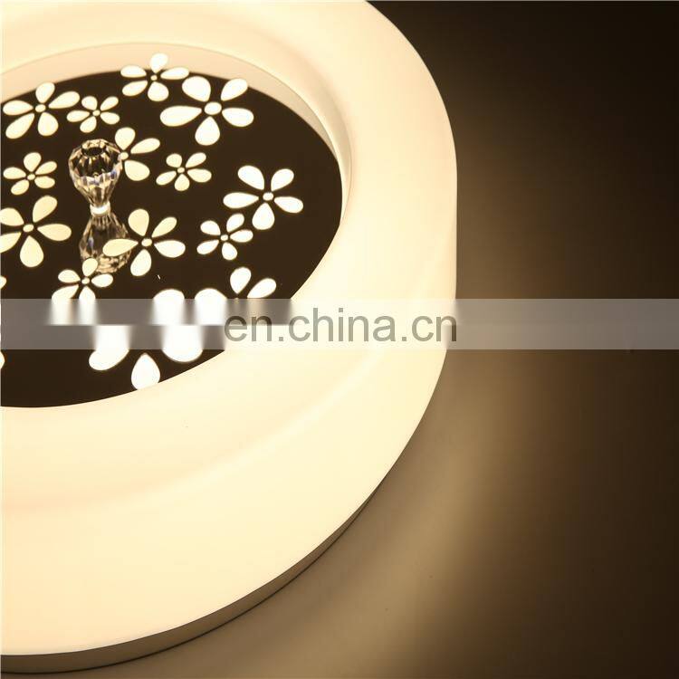 Hot selling simple romantic crystal home led ceiling light