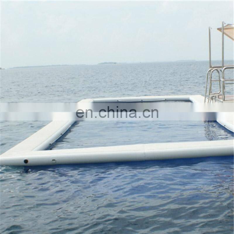 High quality inflatable swimming pool for adult and kinds/inflatable swimming sea pool with net for sale