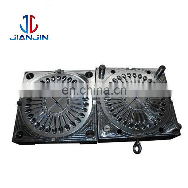 Custom Top Quality Disposable Plastic Injection Cake Fork Mould, Cake Knife Moulds and Spoon Mold