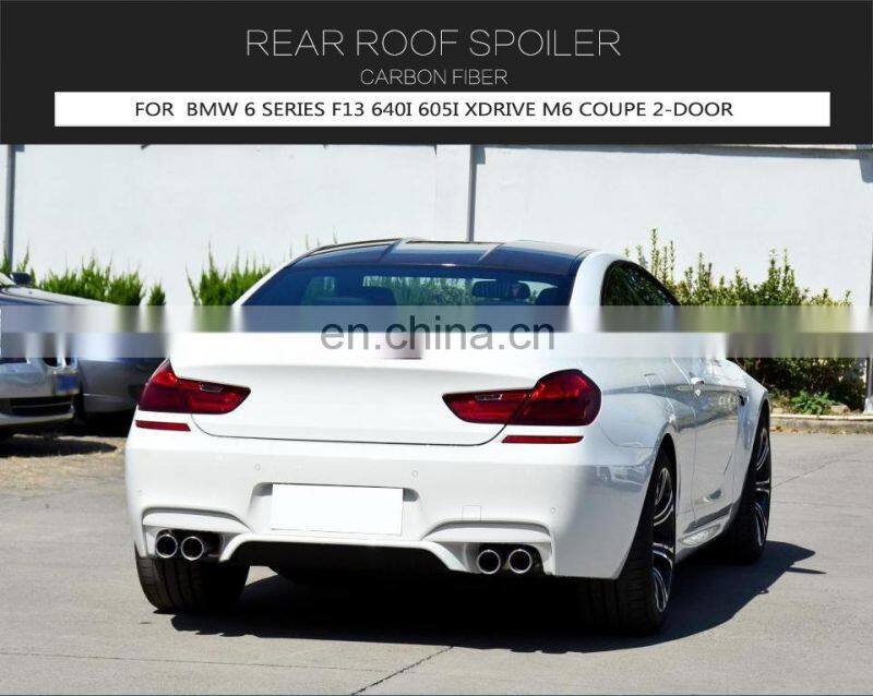 Carbon Fibre M6 Roof Spoiler for BMW F06 F12 M6 640i 650i Gran Coupe 4Dr 12-17