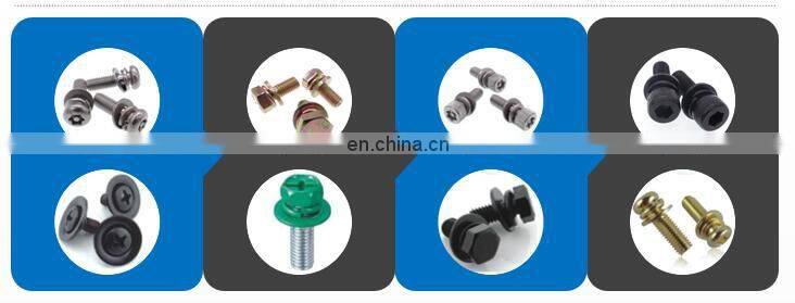 Phillips pan head tapping screw with glue patch
