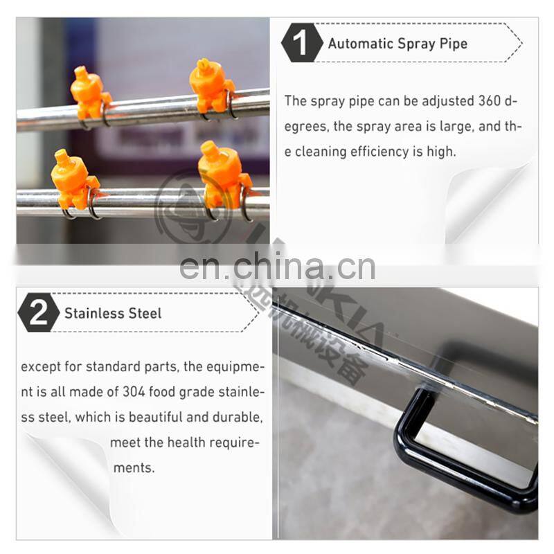 Vegetable carrot brush washing cleaning machine potato ginger brush roller washer and peeler machine