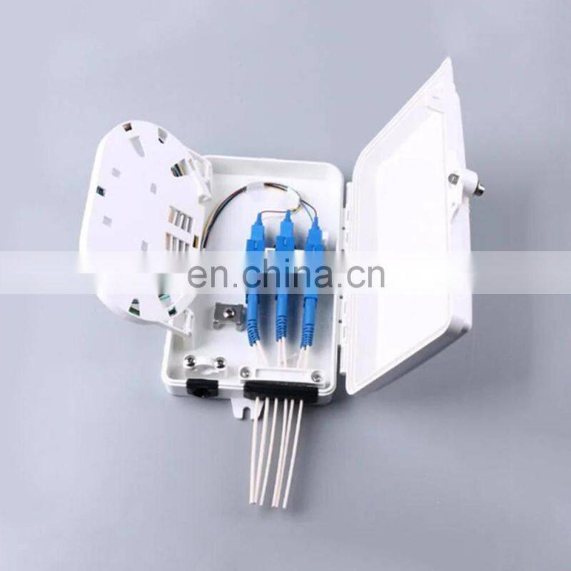 MT-1215 Cheap price wall mount type outdoor small plastic 4 6 core ATB FTTH access distribution box