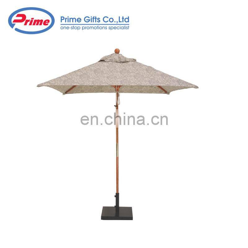 Professional Advertising Cheap Wooden Beach Umbrella Outdoor