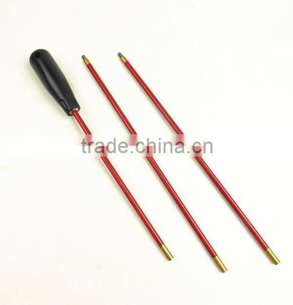 12G PVC coated steel rods shotgun gun cleaning kit , cleaning kit for shotgun,shotgun cleaning sets