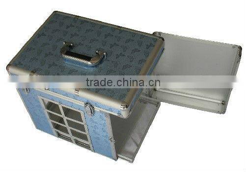 Aluminum black carrying top quality handy pets carrying cases at an affordable price