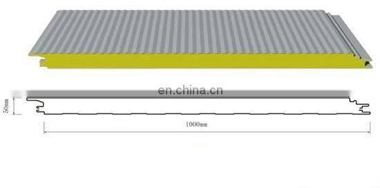 double soft surface sandwich panel making machine / PIR sandwich panel production line with pressing machine