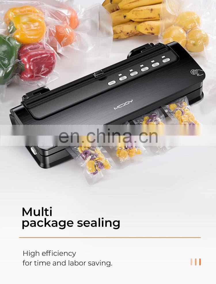 Vacuum Sealer Machine V63 Food Vacuum Air Sealing System for Food Saver Storage with Built-in Cutter Starter Kit Roll