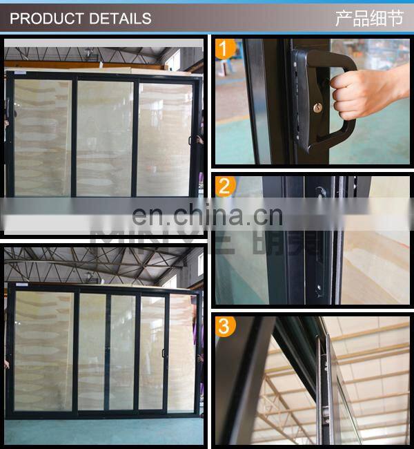 Aluminium sliding shop front door used aluminum commercial door