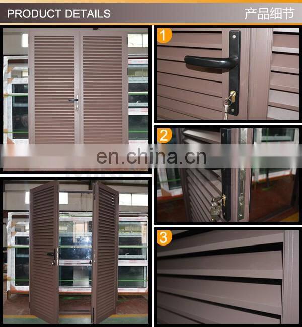 New design aluminum shutter door/shutter design aluminum doors