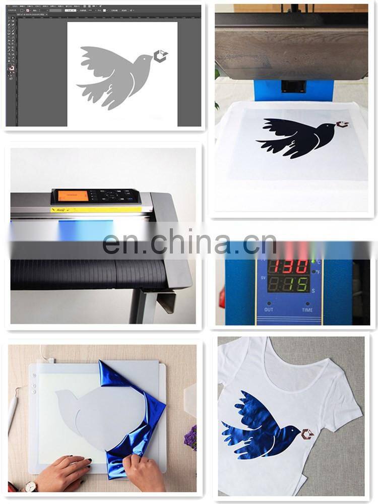 Korea quality wholesale high elastic foil metallic heat transfer vinyl for t shirts