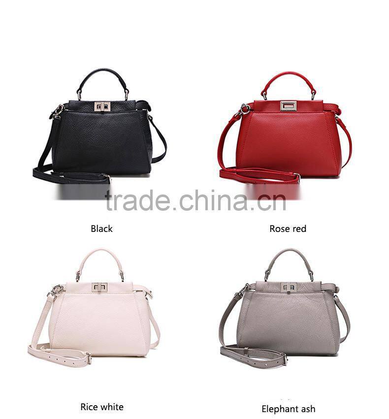 2016 new model lady handbag shoulder bag pu lady bag