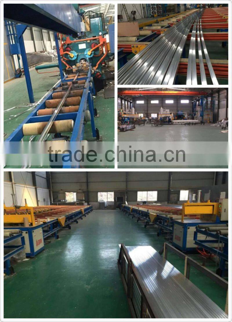 Wooden color surface treatment cabinet aluminum profile