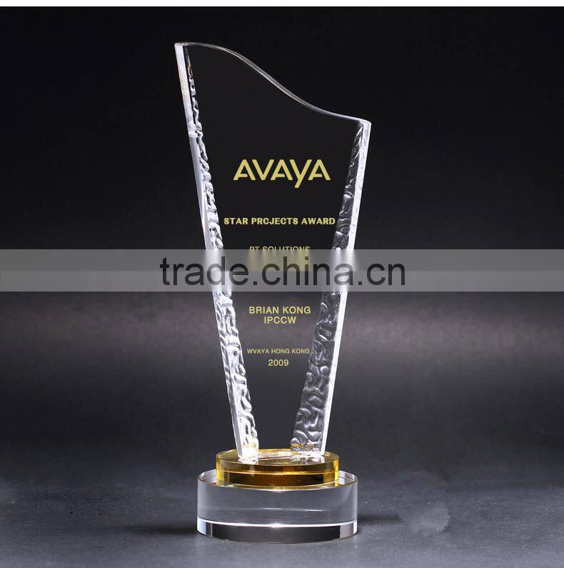 crystal trophy award for sport Competition3d laser crystal trophy award for sport Competition
