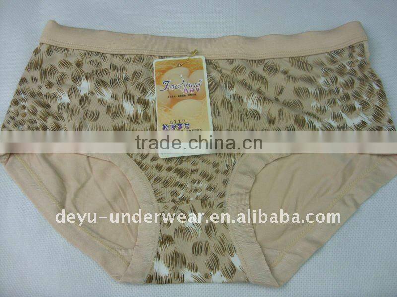 0.71USD Modal Colorful Fashional Tiger Print Ladies Panties(jlhnk038)