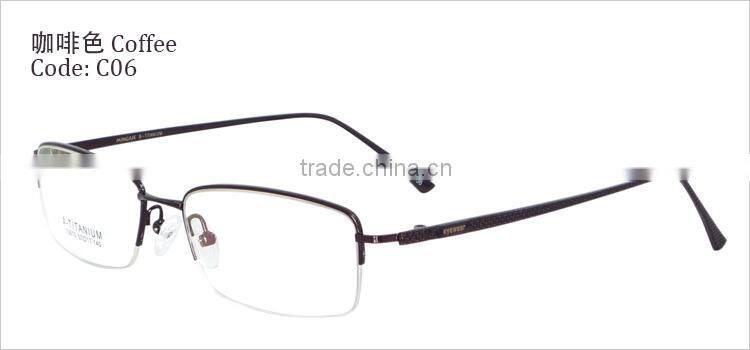 Half-rim half titauium mens 2014 new style glasses frames spectacle frames manufacturers