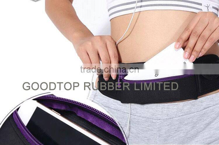 Colorful neoprene waist running belt