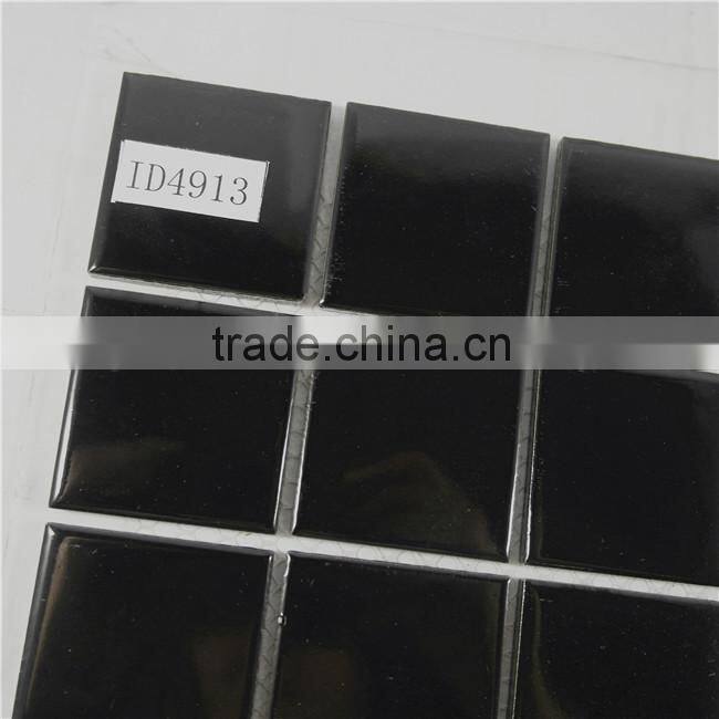 303*303 mm pure black mosaic tile