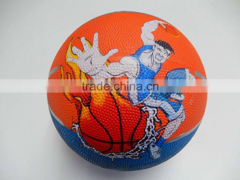 Rubber basketball size 7