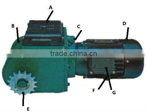 Greenhouse Small Gear Reduction Electric Motor