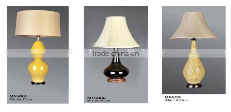 Ceramic Color Middle Size Modern Table Lamp In Ceramic