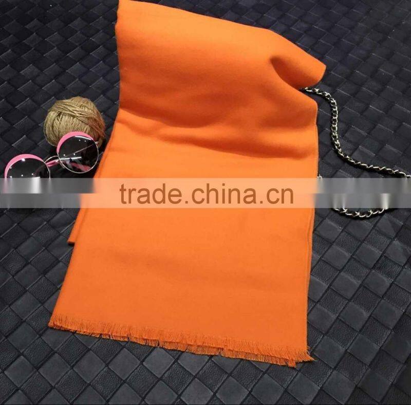 New Winter Fashion Fringe Plain Women Cashmere Shawl