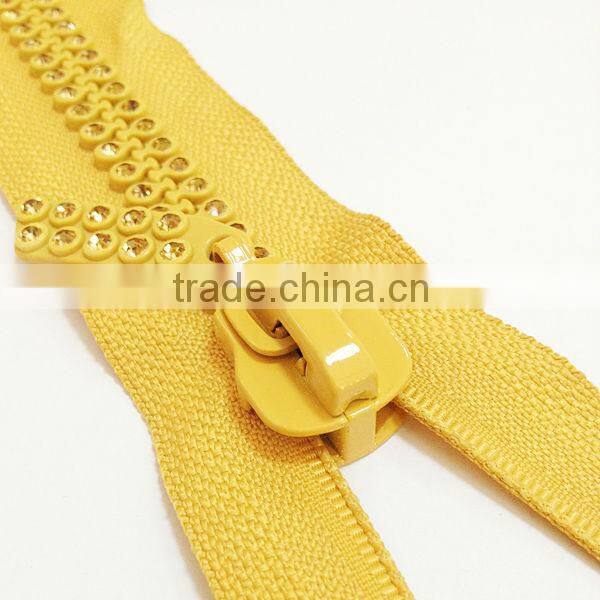 rhinestone decorative zippers