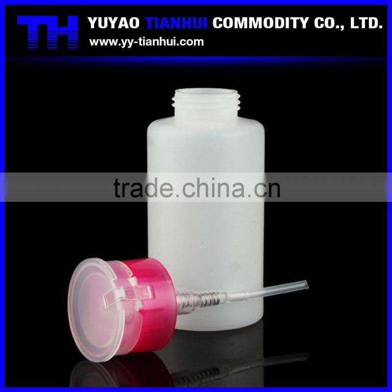 200ml remover pump bottle for cleaner nail polish. Nail polish bottle with nail pump dispenser