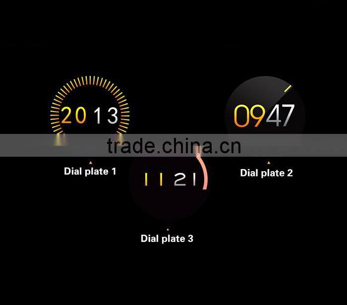 D360 round watch with touch display and heart rate men watch