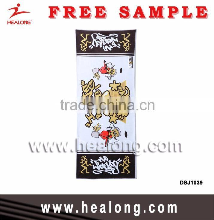 Sublimation Customized Logo Gym Sport Personalized Cleaning Cartoon Towel Design