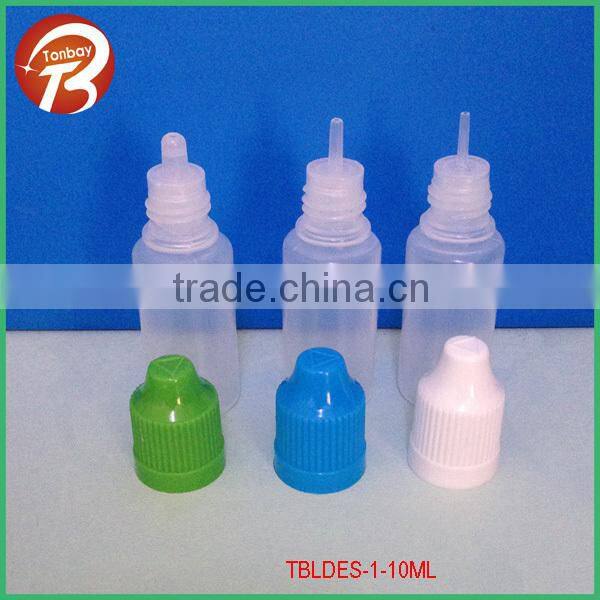 3ml LDPE long nozzle dropper bottle with childproof safety cap TBLDES-1-3ML