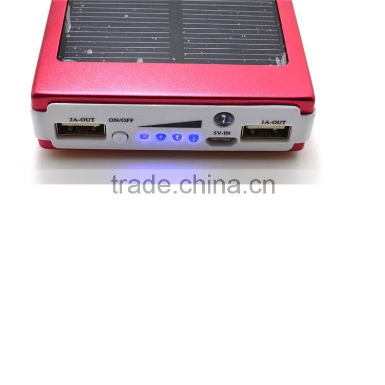 2016 Wholesale 15000mah Waterproof Solar Cellphone Charger Power